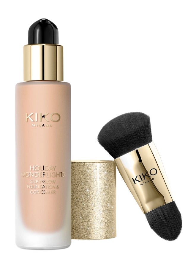 Holiday Wonderlights Silky Glow Foundation And Concealer Hazelnut