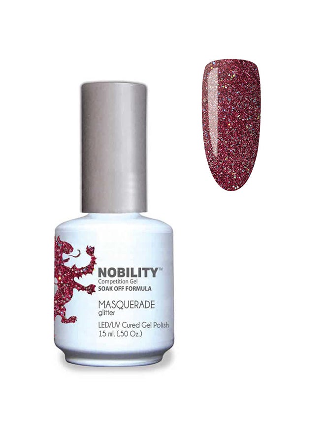 Gel Nail Polish 15 ml, Long Lasting, Chip Resistant, Requires Drying Under UV Led Lamp Masquerade Nbgp130