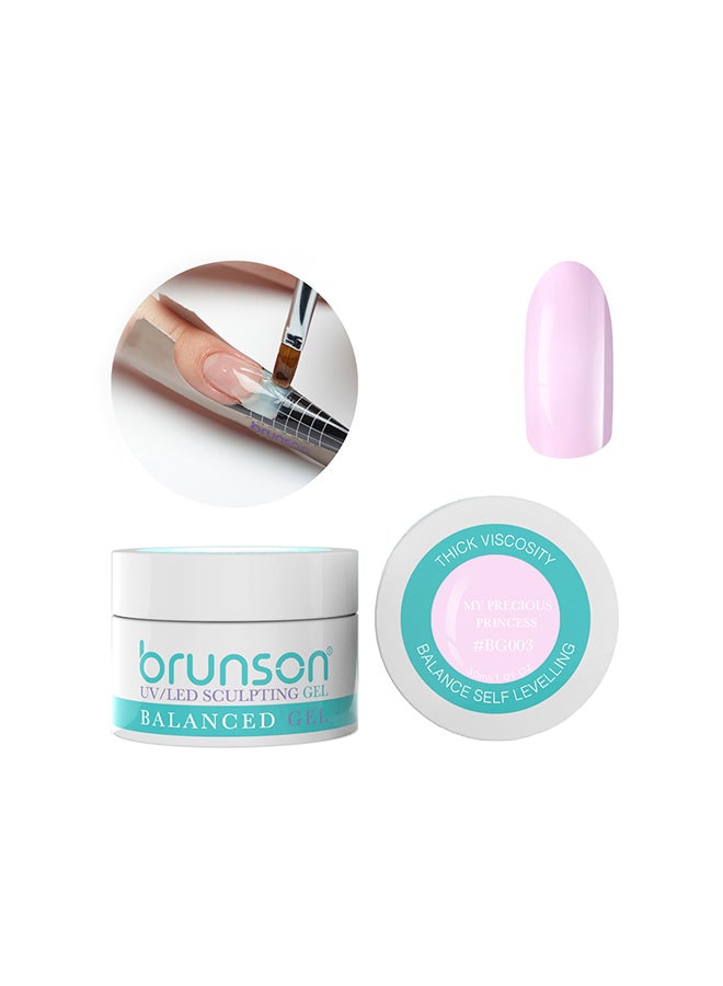 Sculpting Camouflage Uv Builder Gel Balanced Level Gel Uv Sculpting Nail Gel System 30Ml My Precious Princes Bg003