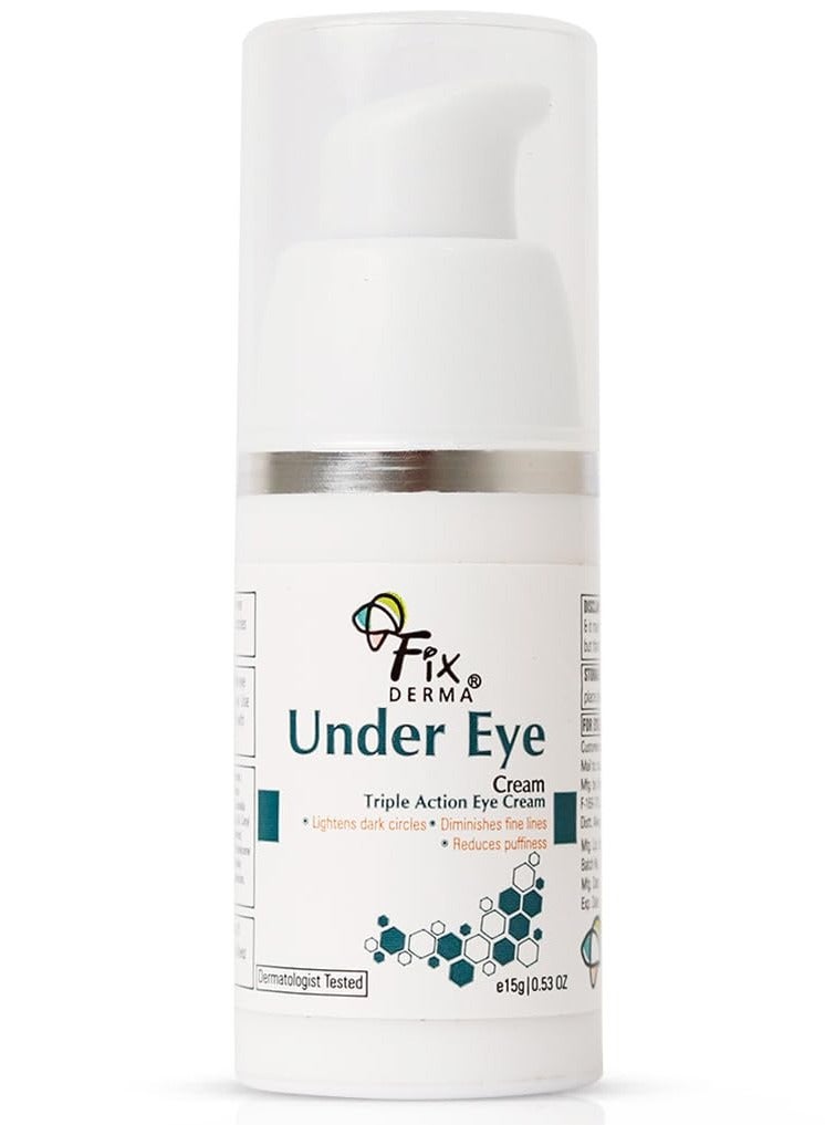Under eye cream | For Dark circles| Controls puffiness | Diminishes under eye ageing | Prevents fine lines | Sooths under eye| Youthful eyes | Safe & Effective cream| Paraben free- 15g