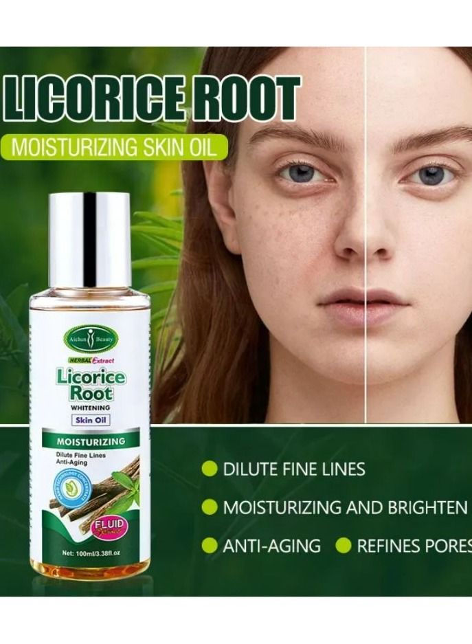 licorice root whitening skin oil