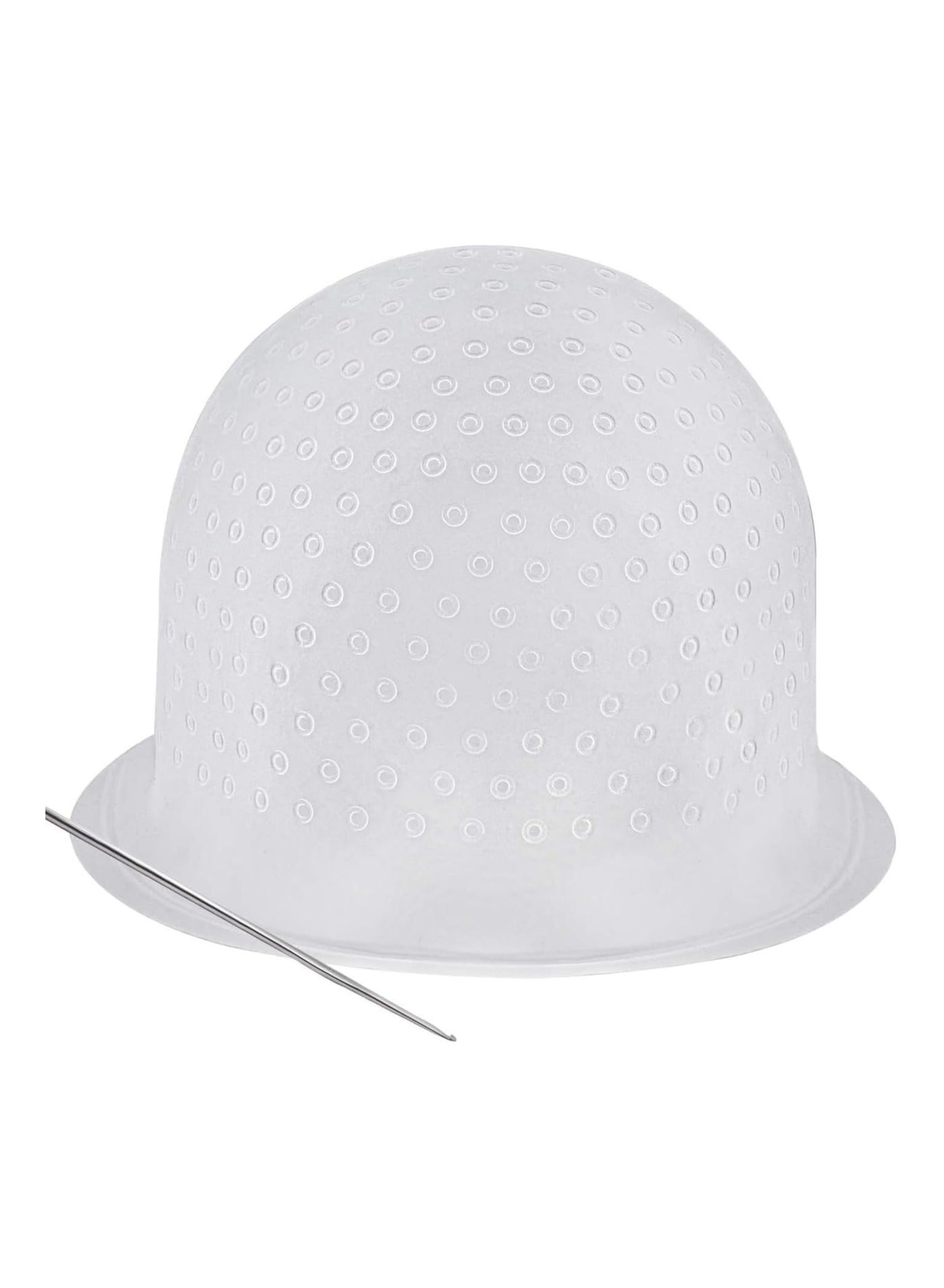 Silicone Frosting Coloring Hat Professional Highlighting Streaking Hair Dye Cap Hairdressing Tools Highlight Caps with Coloring Hair Hook for Women Men
