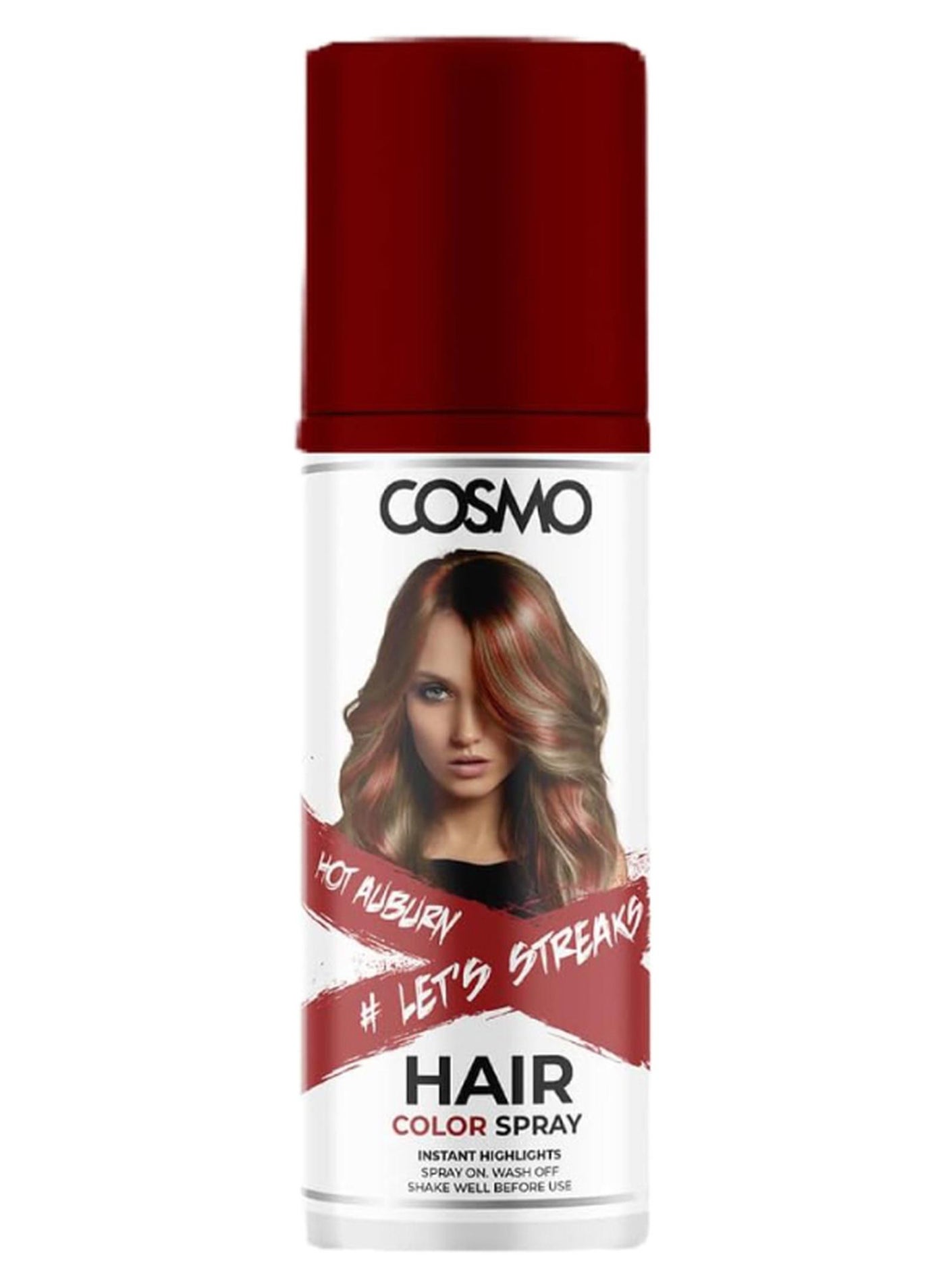 Temporary Hair Colour Spray Hot Aubury For Unisex - 100ml