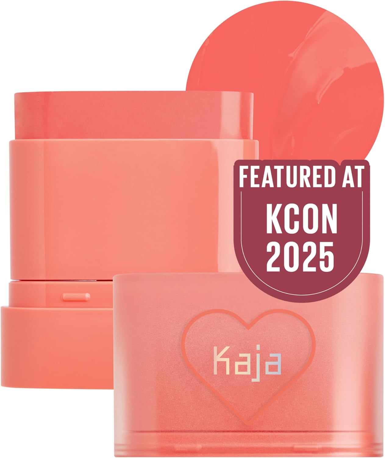 Dewy Bar Cheeks & Lip – Peach Cobbler - Creamy Blusher Stick with Vitamin & Hyaluronic Acid, Moisturizing & Easy Blend