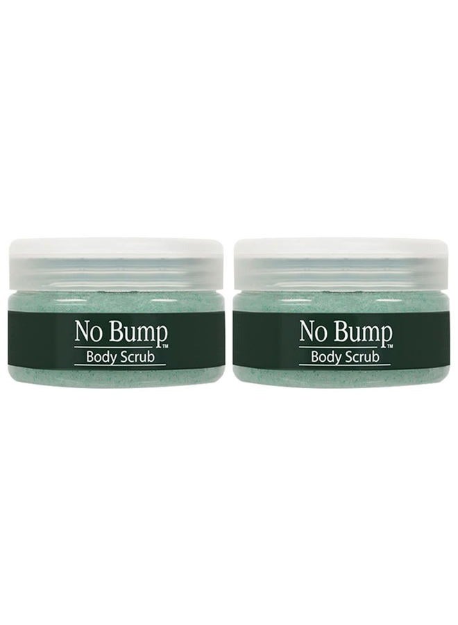 No Bump Body Scrub - Exfoliating Scrub for Ingrown Hair & Razor Bumps, Pre & Post-Waxing Treatment, Smooths Skin & Prevents Irritation, 6 oz, 2 Pack