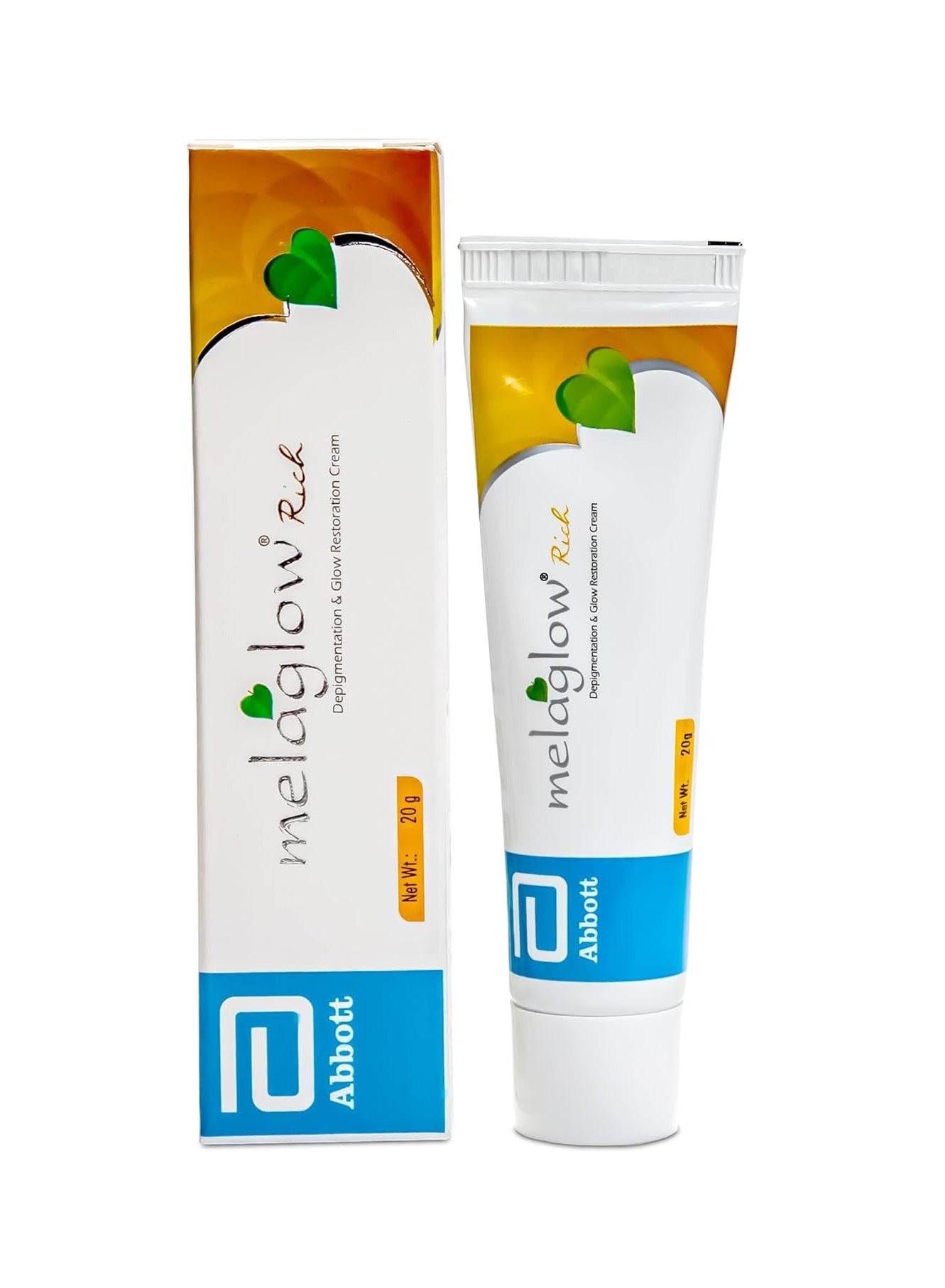 MELAGLOW Rich Depigmentation and Glow Restoration Cream 20Gm, (Pack of1)