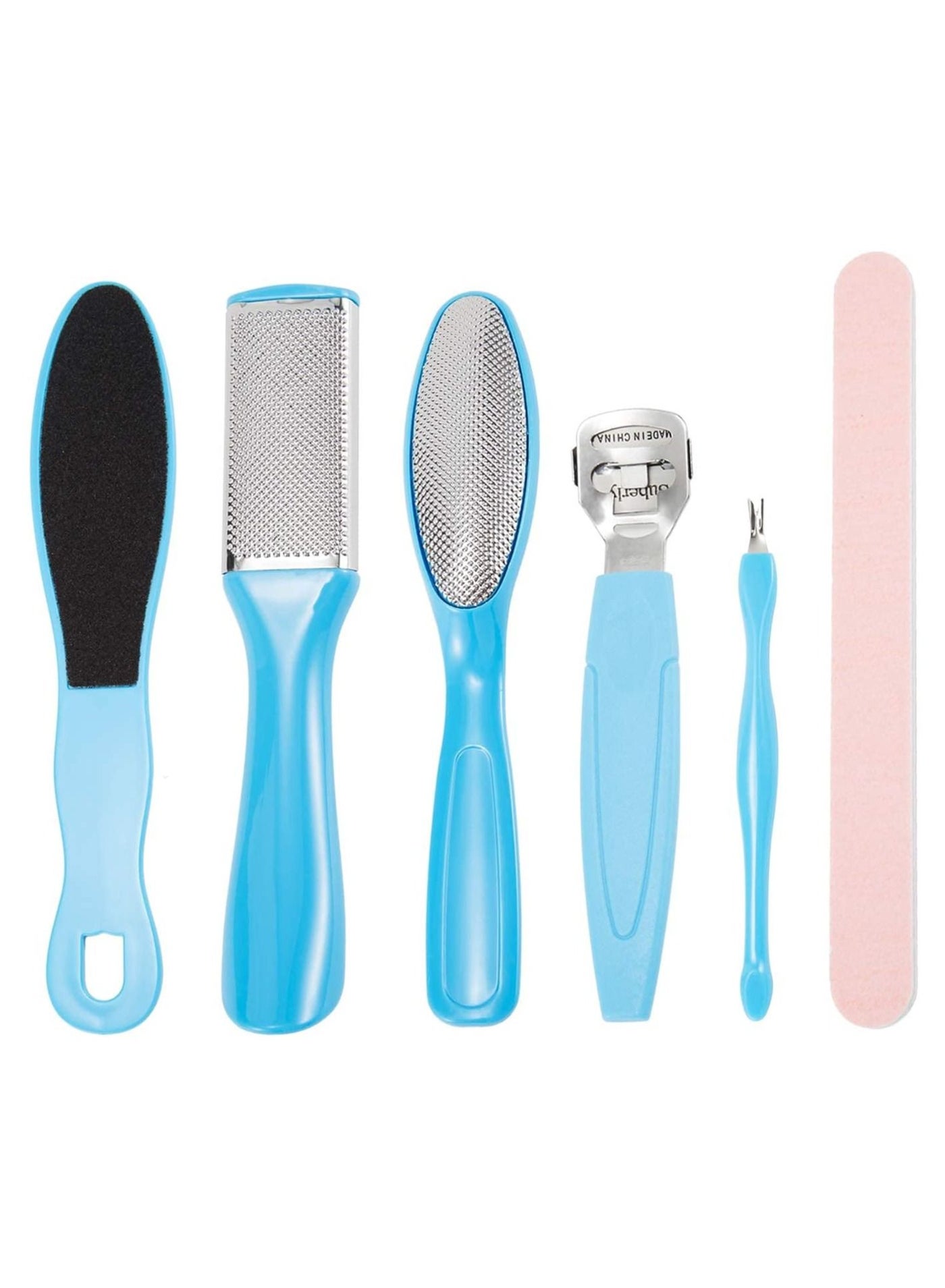 ORiTi 8 in 1 Foot File Tools Kit - Foot Rasp Foot File and Callus Remover - Callus Remover Pedicure Tool Set For Men, Women Care - Foot Care Pedicure Metal Surface Tool to Remove Hard Skin