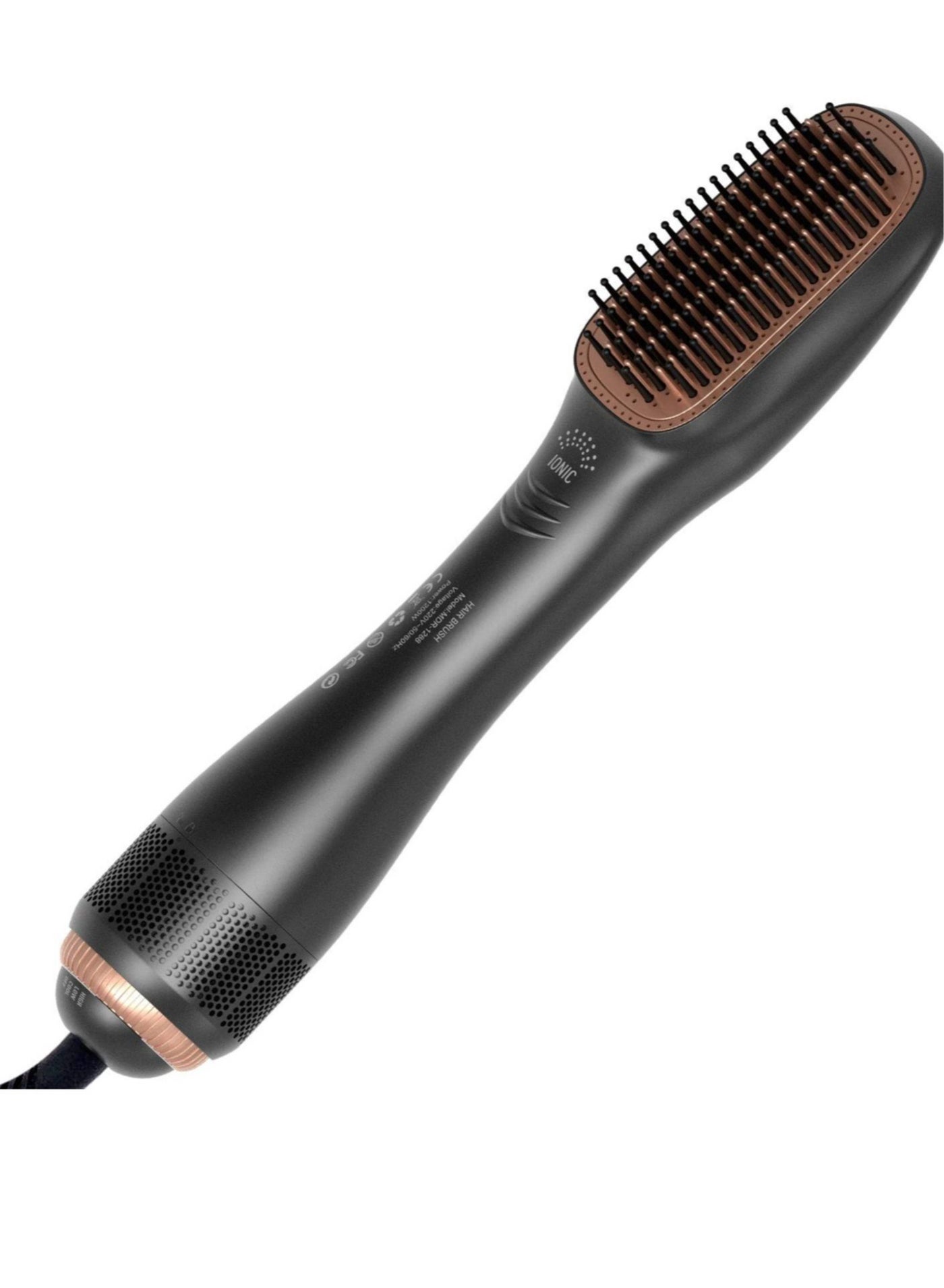 2 In 1 Professional Hair Dryer Brush Negative Ion Blow Dryer Straightening Brush Hot Air Styling Comb Electric Hair Straightener Styler
