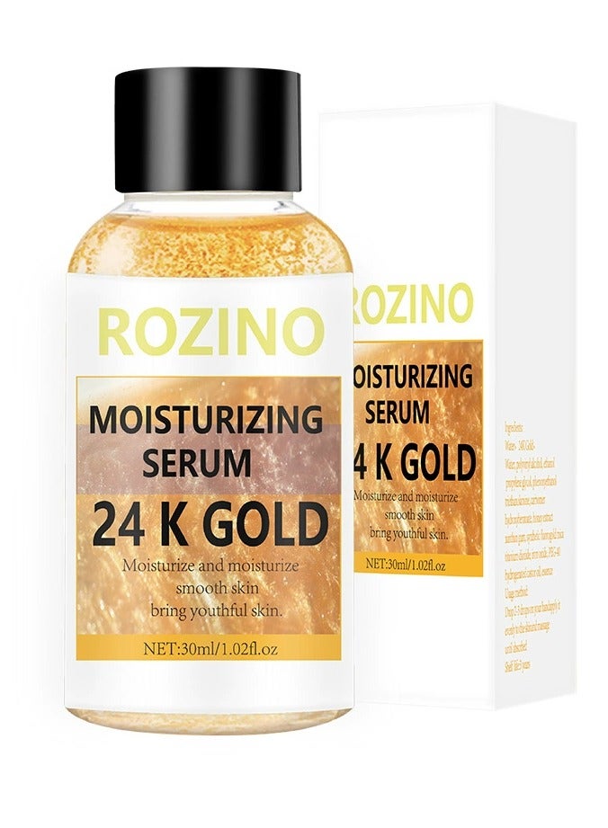 24k gold foil essence to shrink pores, tighten hyaluronic acid stock solution to moisturize 30ml