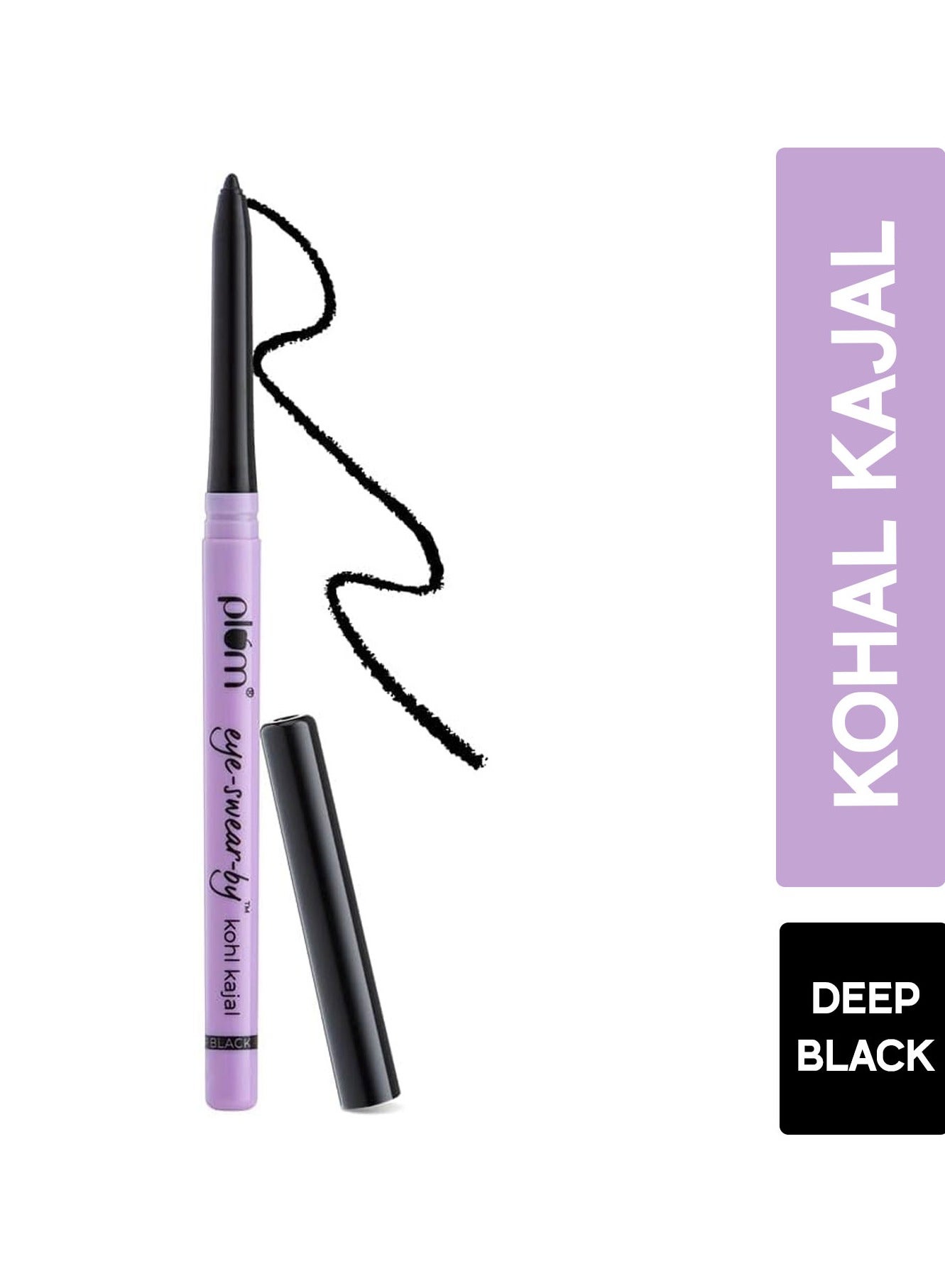 Eye-Swear-By everyday wear kajal black waterproof | Creamy smooth formula | Smudge-proof | Twist up pencil | Creamy smooth glide | Long lasting eye makeup | With Vit E