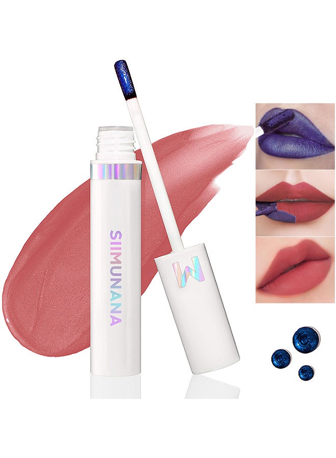 Wonder Blading Lip Stain Peel Off Masque, Long Lasting, Waterproof And Transfer Proof Nude Lip Tint, Matte Finish Peel Off Lip Stain (Whimsical Warm Rose)