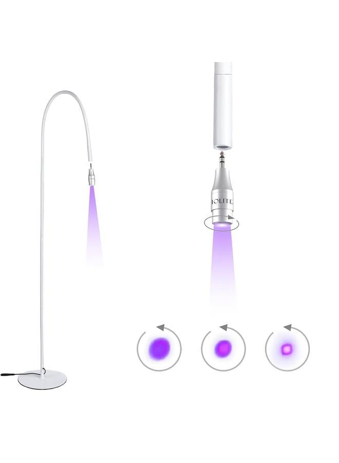 Uv Lash Lamp (White) Professional Uv/Led Lash Curing Lamp Cordless Rechargeable Uv Light For Eyelash Extensions Fast Glue Drying  Safe Application For Lash Artists  Salons Iuvllw