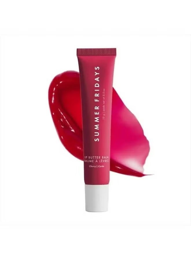 Lip Balm,Moisturizing Natural Lip Balm,Moisturizes And Brightened, Contains Shea Butter, Lip Care For Dry Lips - Cherry (.5 Oz)