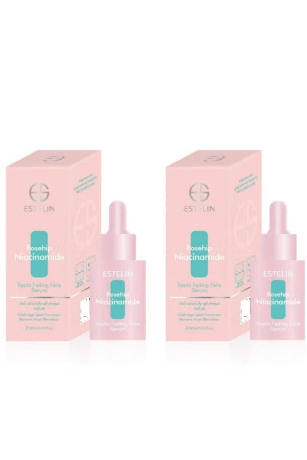 Dark Spot Correcting Rosehip Niacinamide Facial Serum 30ml 2 pcs