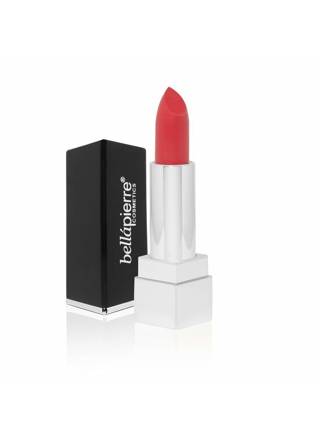 Matte Lipstick with 100% Natural Non-Toxic Formulation | Cruelty & Paraben Free | Long Lasting Nourishing Color & Sun Protection – Fire Red