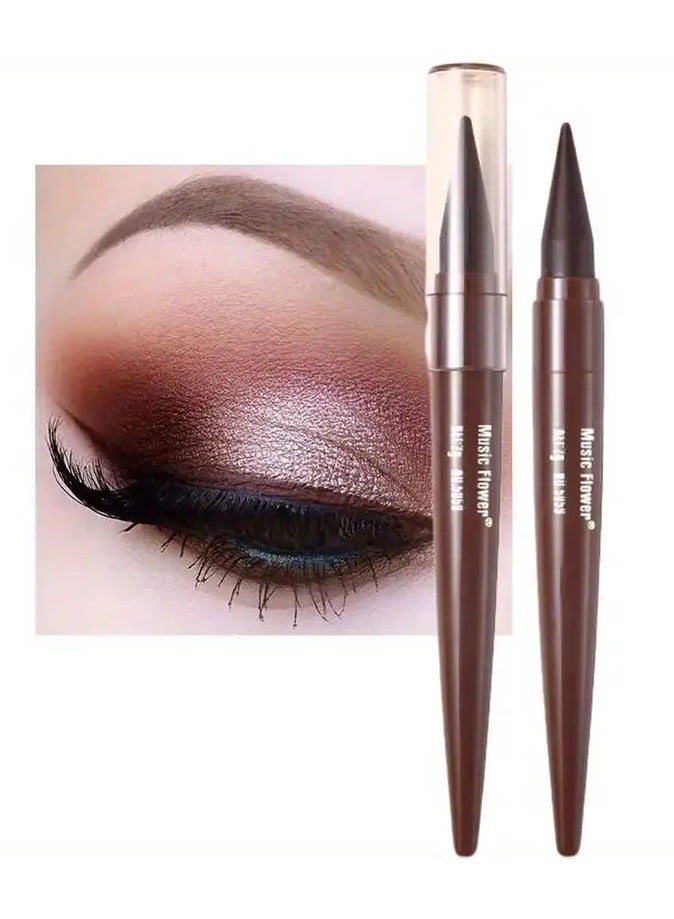 Long-Lasting Matte Eyeliner Gel - Smooth, Natural, Waterproof, And Smudge-Proof, Blue Eyeliner Contains Plant Squalane Formula - Brown