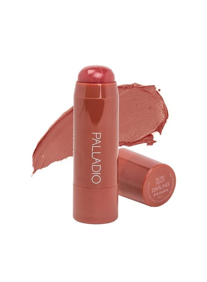 I'm Blushing 2-in-1 Cheek and Lip Tint, Buildable Lightweight Cream Blush, Sheer Multi Stick Hydrating formula, All day wear, Easy Application, Shimmery, Blends Perfectly onto Skin, Darling