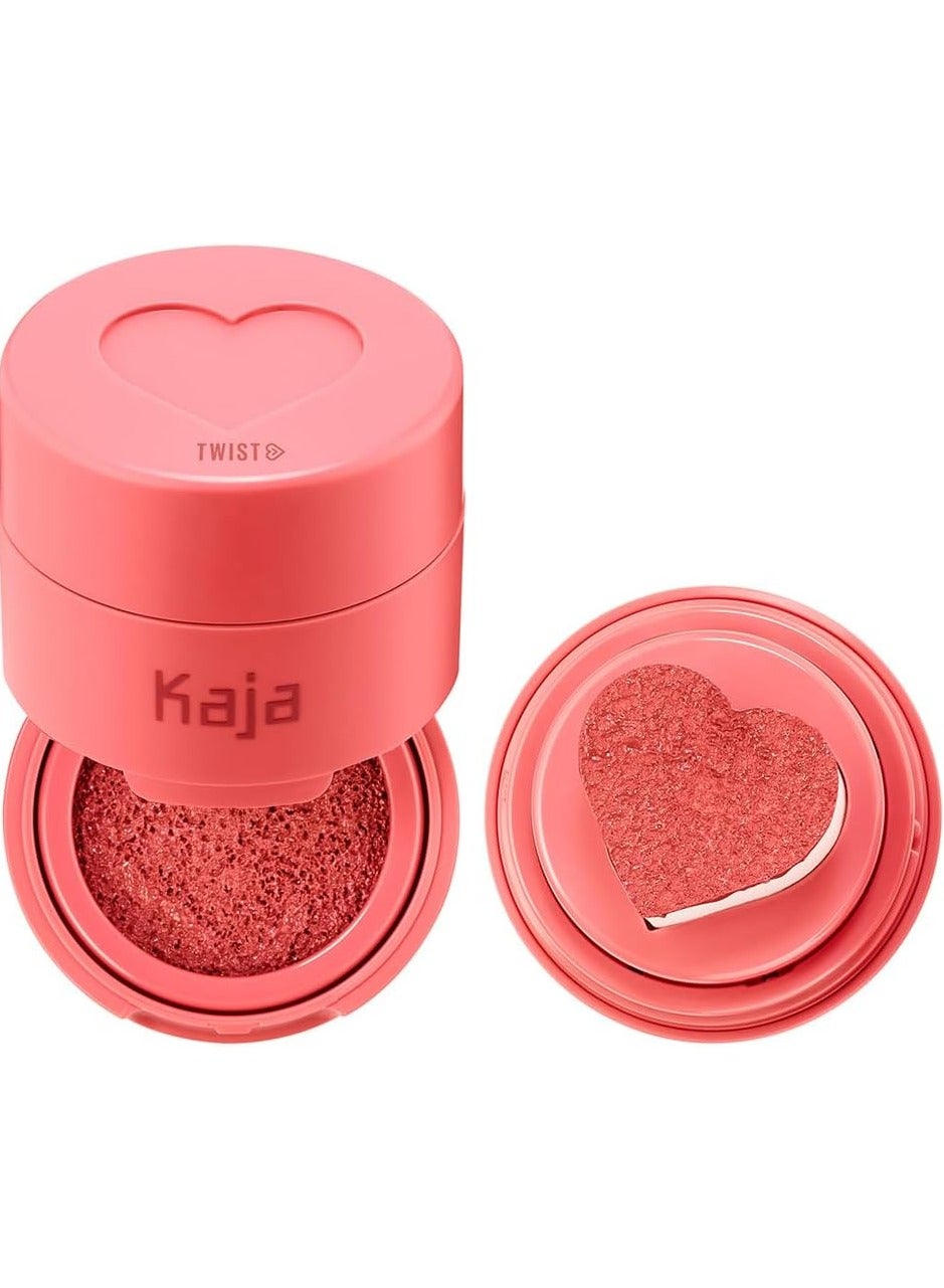 Cheeky Stamp Blush – Bossy - Heart-Shaped Cushion Blusher with Buildable Color, Lightweight & Blendable Formula, Travel-Friendly K-Beauty Design, 5 g