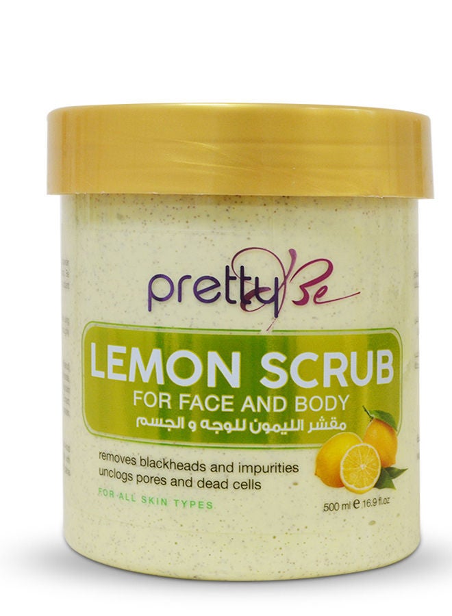 Lemon Scrub for Face and Body for All Skin Types 500ml