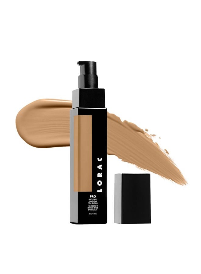 PRO Soft Focus Longwear Foundation, Shade 8| Full Coverage | Lightweight | Water-Resistant | Oil-Free