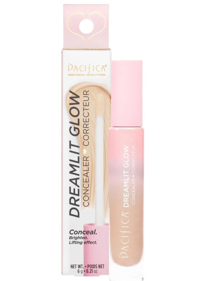 Concealer – DreamLit Glow Full Coverage Concealer with Squalane for Dark Circles & Dark Spot Correction, Lightweight & Long-Lasting, Vegan & Cruelty-Free, Shade 09 (Warm Honey)