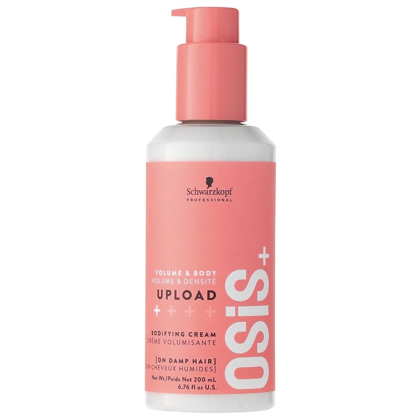 OSiS+ Upload Volume & Body Cream for Hair, 6.75 oz â€“ Light Hold Volumizing Hair Treatment â€“ Creates Volume & Fuller Hair - Vegan Formula with Heat Protection
