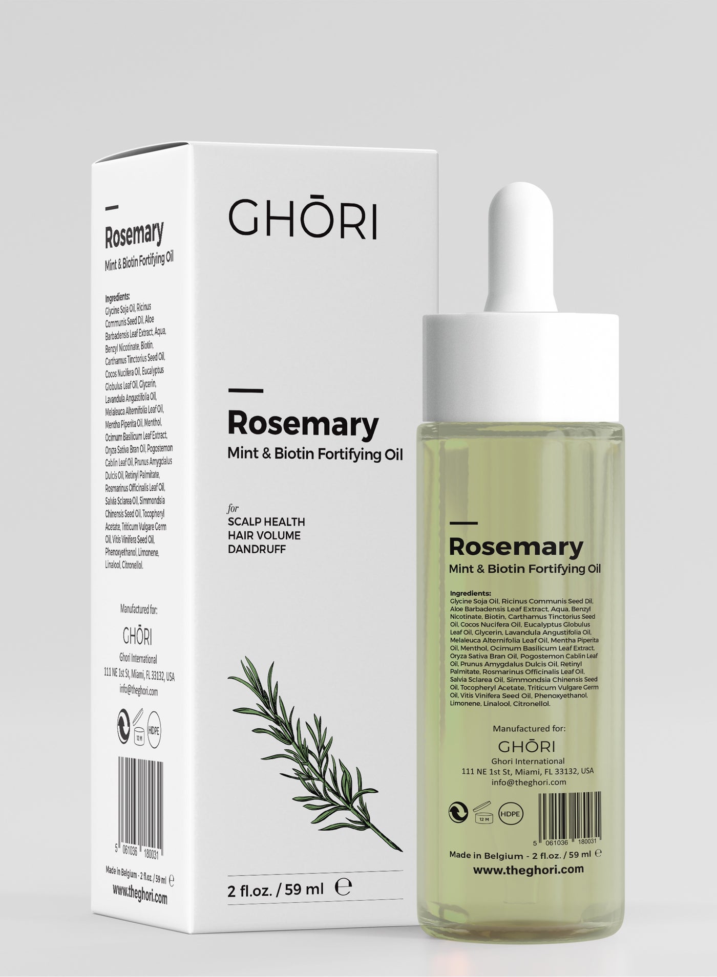ROSEMARY OIL, MINT & BIOTIN Oil FOR HAIR GROWTH, HAIRFALL CONTROL & SCALP NOURISHMENT