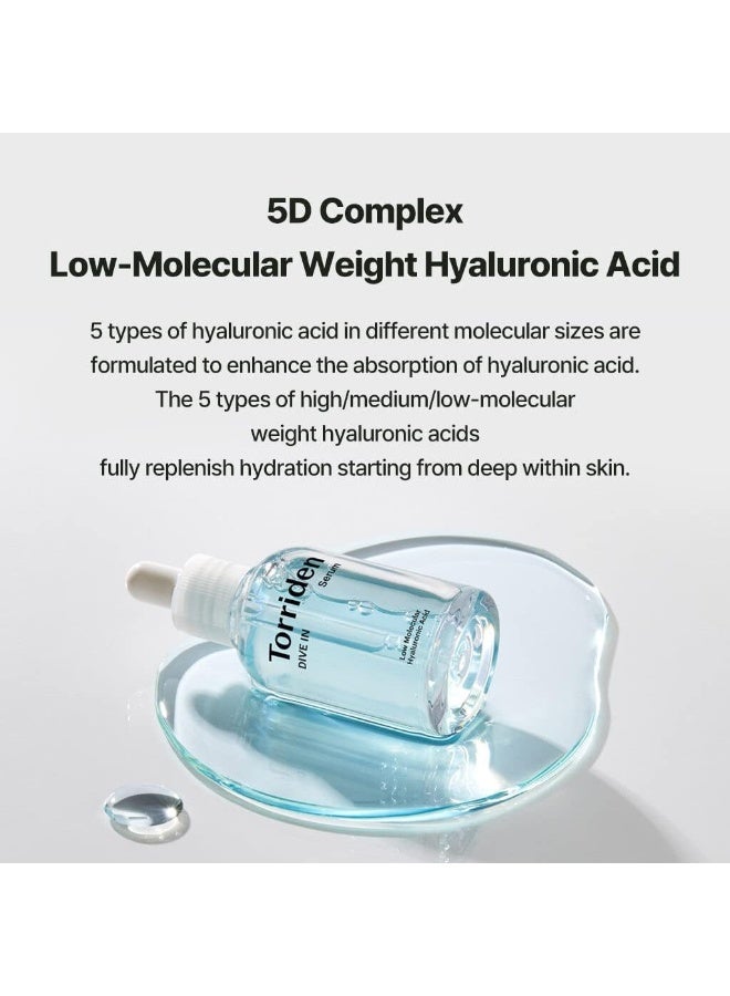 Dive-In Low Molecular Hyaluronic Acid Serum 50Ml – Deep Hydration, Skin Barrier Repair & Wrinkle Care, Vegan Formula, 1.69 Fl Oz - image 4