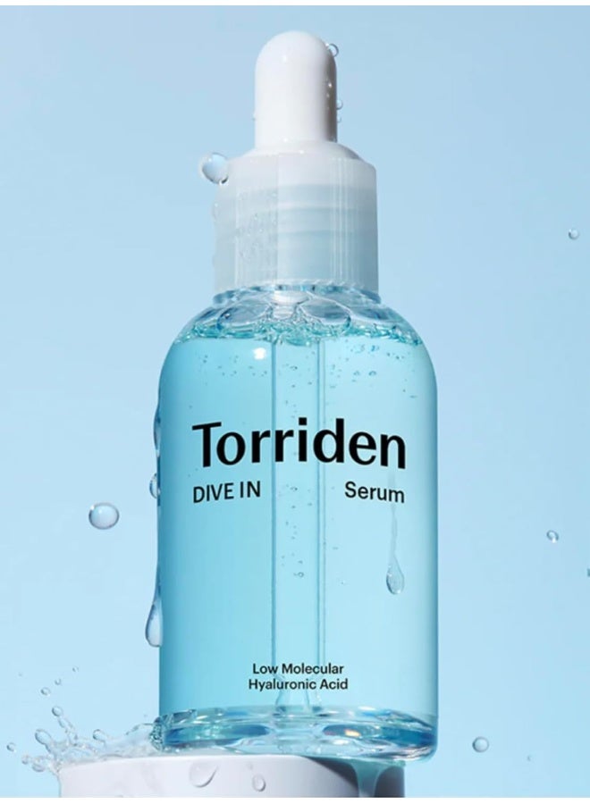 Dive-In Low Molecular Hyaluronic Acid Serum 50Ml – Deep Hydration, Skin Barrier Repair & Wrinkle Care, Vegan Formula, 1.69 Fl Oz