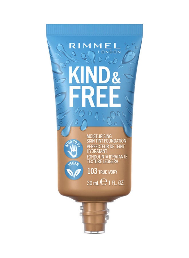 Kind & Free Foundation - 103 - True Ivory, 30ml
