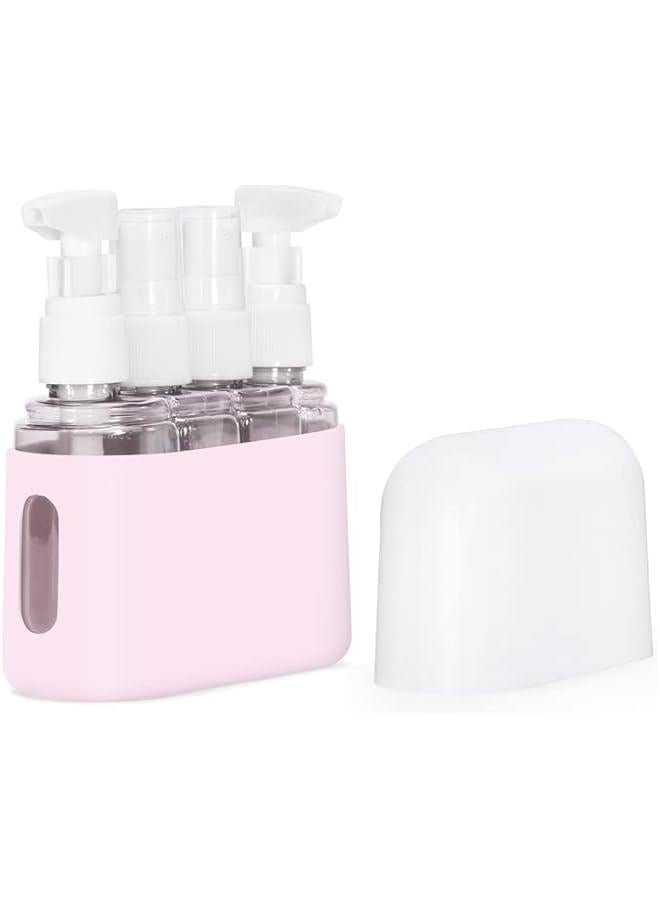 Travel Accessories Travel Bottles for Toiletries, Travel Containers with Labels, Leak Proof Containers for Toiletries (Pink)