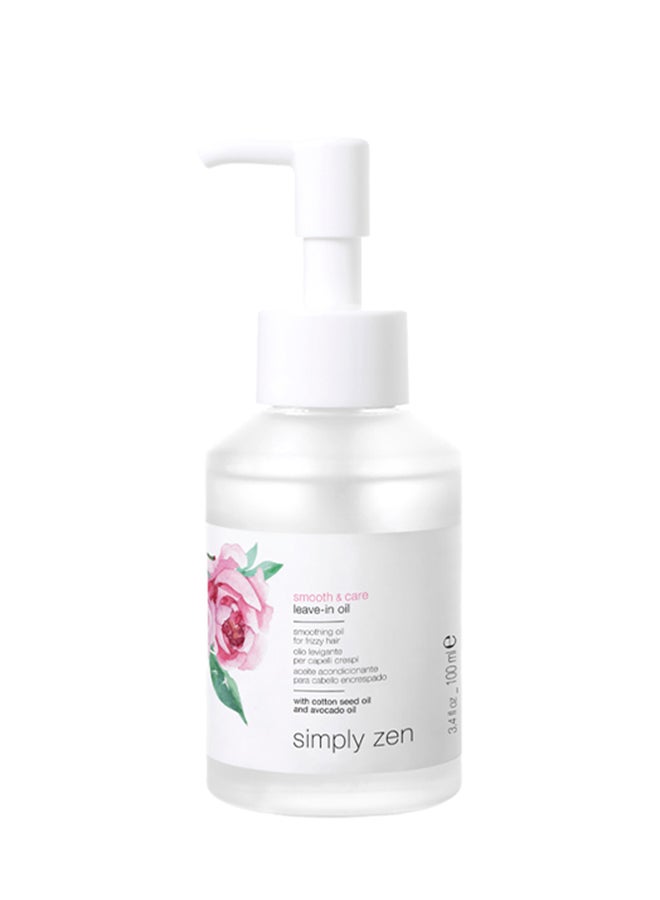 Simply Zen Smooth & Care Oil 100ml – Lustrous Shine for Dehydrated Hair, Argan & Jojoba, Smoothing Serum for Split Ends Relief 100ml