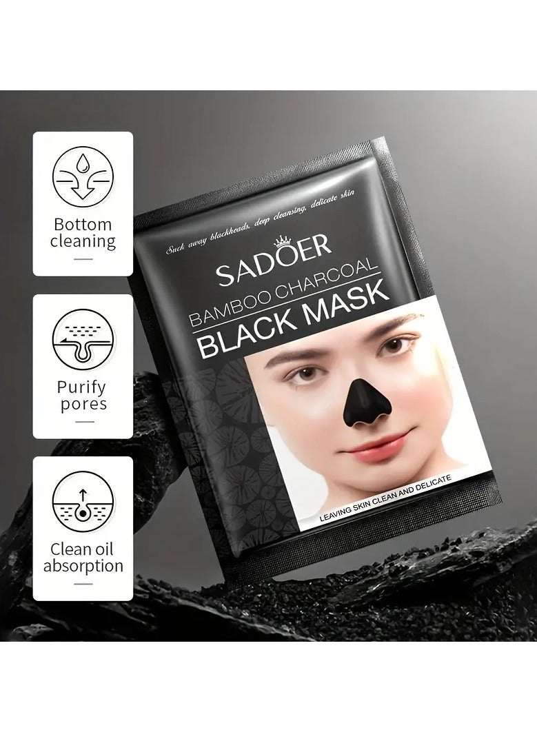 30 Pieces Of Bamboo Charcoal Blackhead Nose Patch Nose Mask Deep Cleansing Nose Pores Remove Blackheads Refining Pores