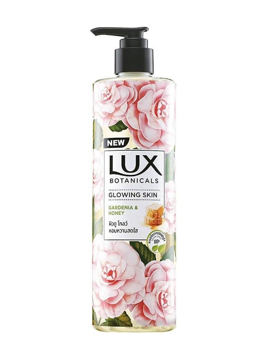 Lux Botanicals Glowing Skin Body Wash (450mL) | Gardenia & Honey Extracts | Shower Gel for Women | 100% Natural Extract | Paraben Free