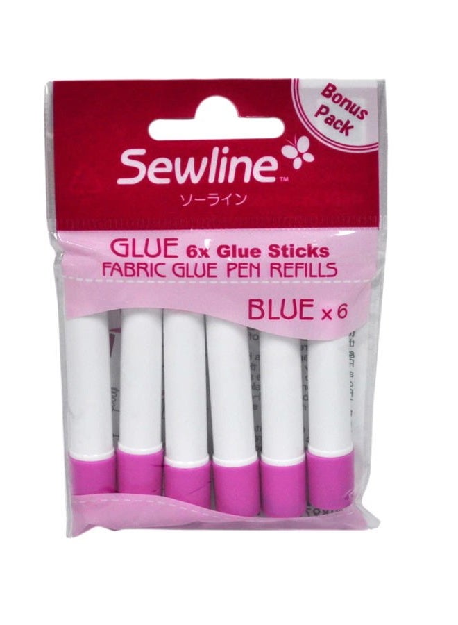 Premium Quality Blue Refill for Glue Pen Fabrics Quilting Notion 6 Pack