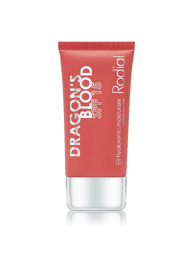 Rodial Dragons Blood Moisturiser SPF15 50ml – Daily Plumping for Dry Skin, Dragon's Blood & Chromabright, Protective Shield for Stressed Skin Relief 50ml