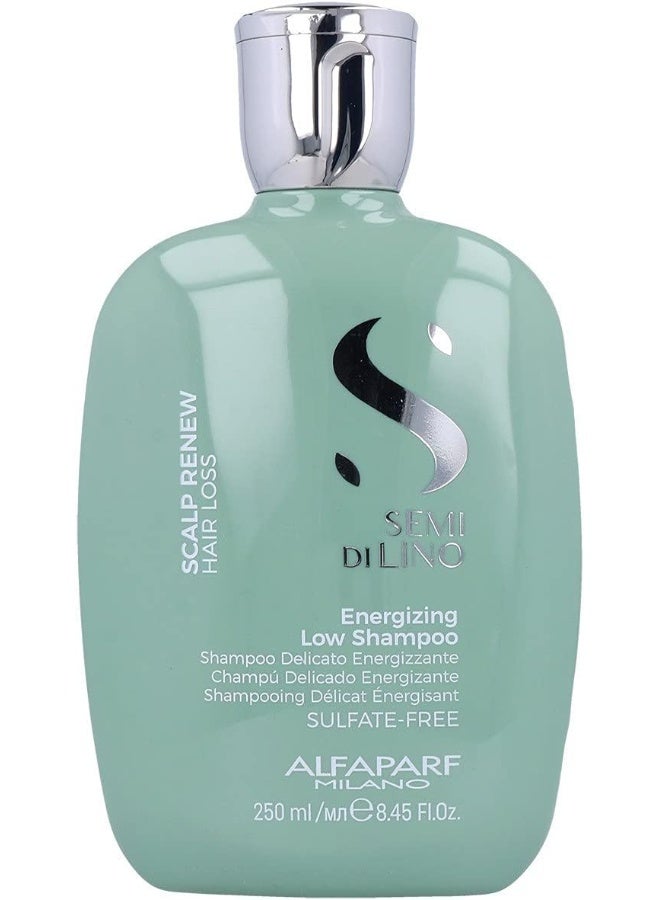 Semi Di Lino Scalp Renew Energizing Low Shampoo 250ml | Anti-Hair Loss Shampoo for Thinning Hair, Strengthens Roots, Gentle Cleansing And Scalp Revitalization
