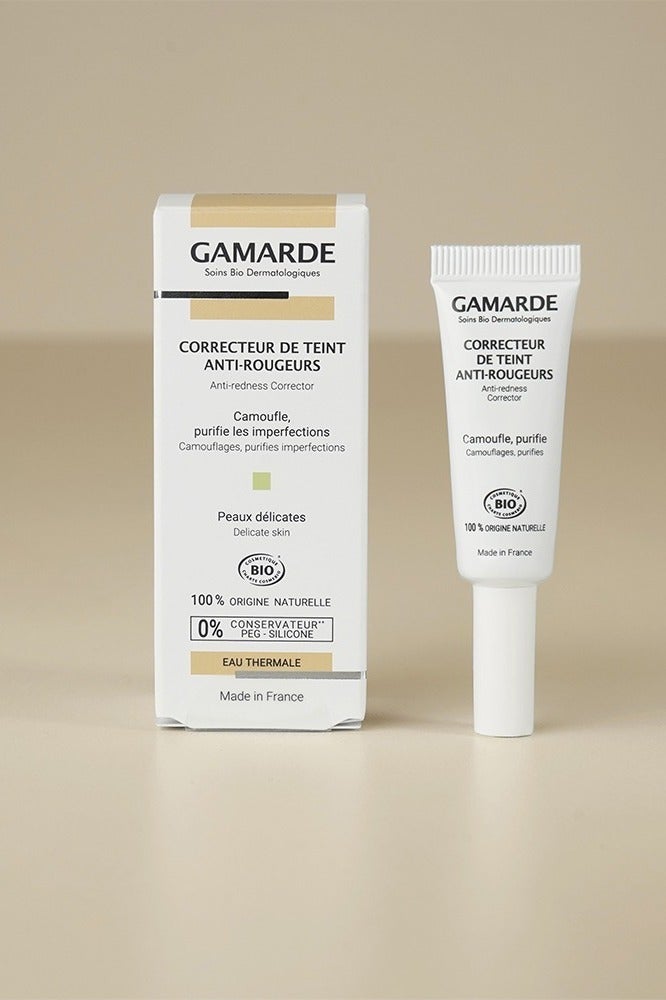 Anti-Redness Concealer 6ml – Certified Organic Complexion Corrector with Natural Green Pigments – Reduces Redness & Blemishes, Purifies with Tea Tree, Thyme & Palmarosa Essential Oils – 100% Natural, Vegan