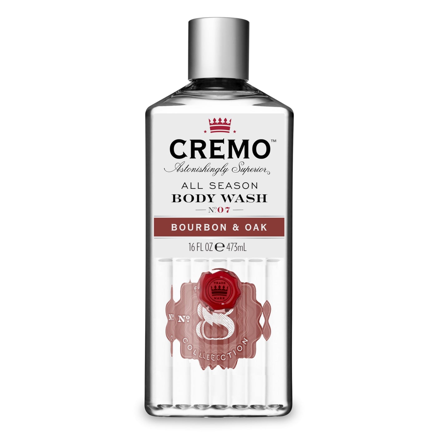 Cremo All Season Body Wash, Bourbon & Oak, 16 Ounce (Pack of 3)