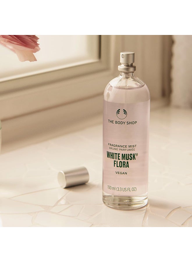 White Musk Flora Fragrance Mist – Fresh Floral Body Spray with Bergamot, Muguet & Cruelty-Free Musk, Light Everyday Perfume Mist, 100% Vegan & Recyclable Bottle, 100ml - image 2
