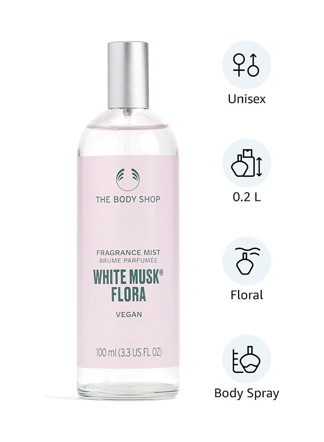 White Musk Flora Fragrance Mist – Fresh Floral Body Spray with Bergamot, Muguet & Cruelty-Free Musk, Light Everyday Perfume Mist, 100% Vegan & Recyclable Bottle, 100ml - image 4