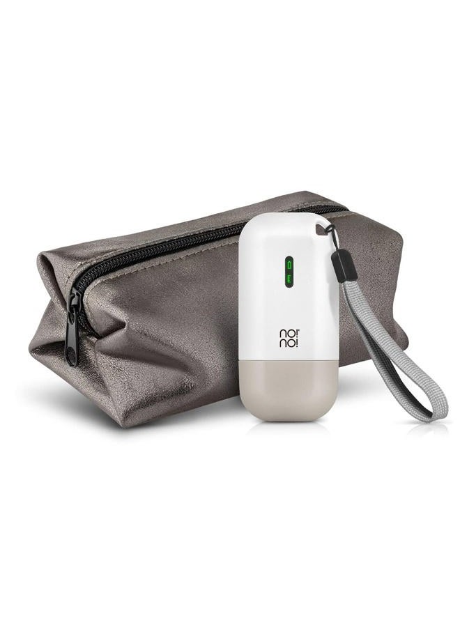 Micro Hair Removal Device - Rechargeable & Portable for All Skin Tones, Facial & Body Hair Removal for Women & Men - White