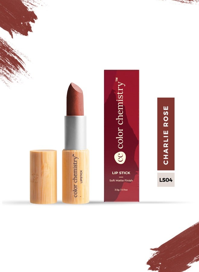 Color Chemistry Rose Lipstick - 3.5 g, Lip Stick With Soft Matte Finish, For Hydrating, Light Weight And Long Lasting