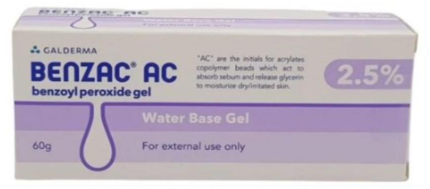 Benzac AC 2.5% Benzoyl Peroxide Gel 60g