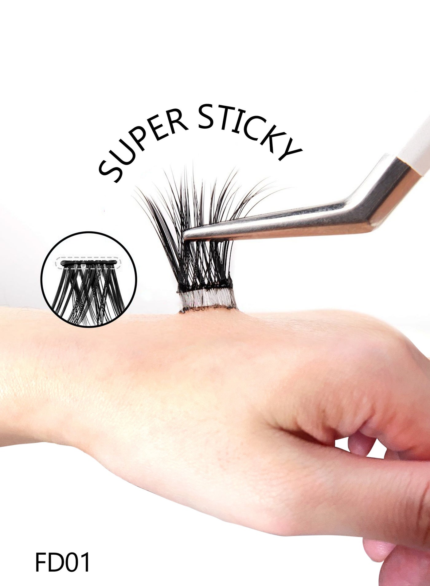 DIY cluster self adhesive lashs kit - beginner friendly - daily or working time useful