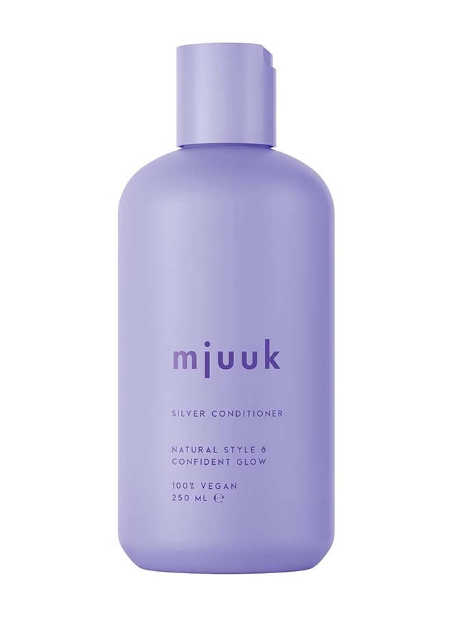 Silver Toning Conditioner | For Blonde Highlighted And Grey Hair Neutralises Brassiness Weightless Silky Finish | 100 Percent | Vegan 250ml