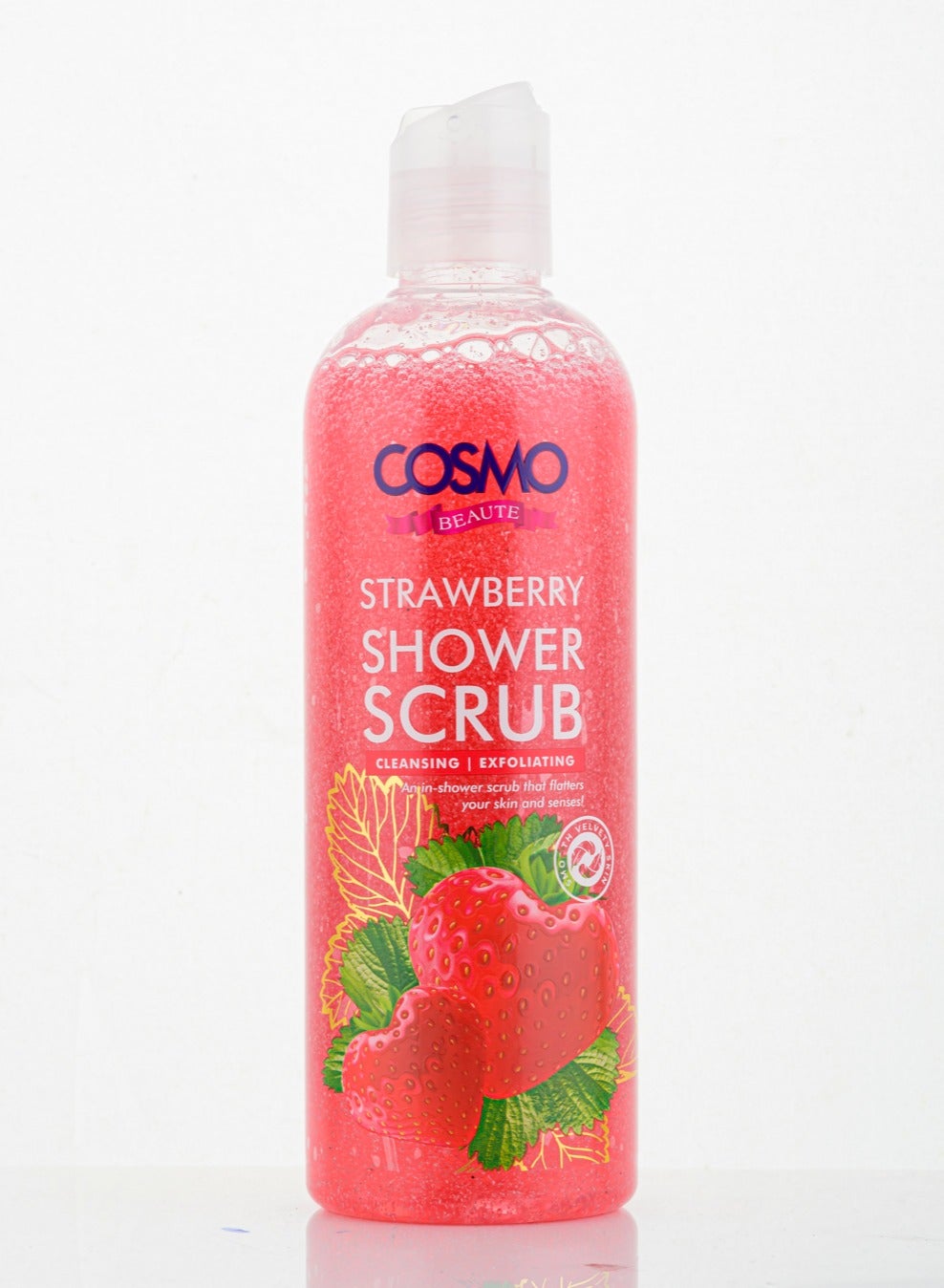 Cosmo Beaut Strawberry Shower Scrub 480ml for Men and Women