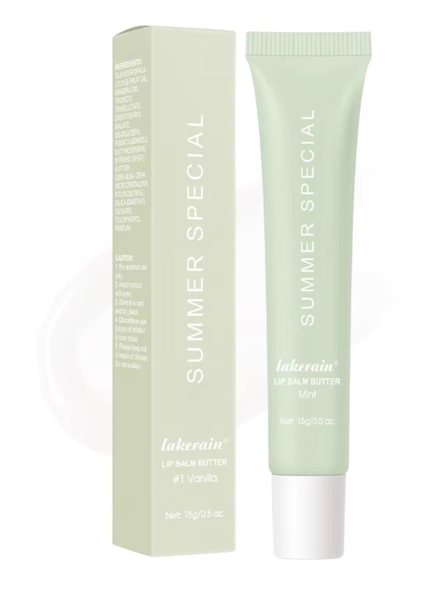 Summer Special Lip Butter Balm Non Greasy Soothes Dry Lip Care Oil Moisturizing Lightweight Summer Lip Balm for Dark and Dry Lips Hydrating and Nourishing Lip Gloss 15g Mint 02