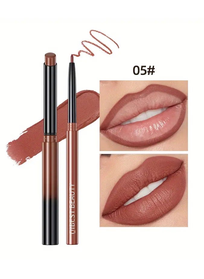 Lipstick Lip Liner Set Matte Non Decolorize Non Smudge Long Lasting Waterproof Nude Color Lip Liner Stage Makeup