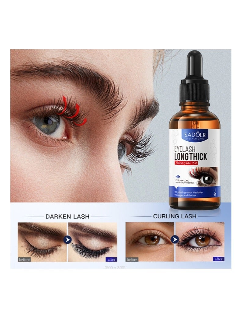 Fast Eyelash Growth Serum Eyelashes Eyebrows Castor Oil Fuller Thicker Lashes 30ml